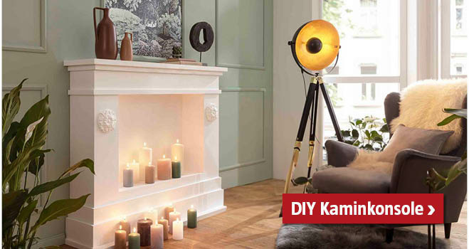 DIY Kaminkonsole