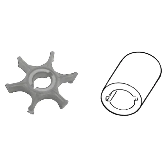 CEF Impeller 500336 - Ø x L: 41 x 14 mm, Wellendurchmesser: 10,15 mm - Abbildung eines Zahnkranzes und einer Buchse. Sie sind detailreich und heben die Präzision der Komponenten hervor.