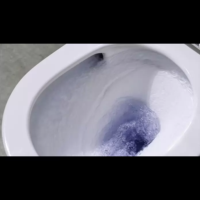 Camargue Pico Wand-WC 3.0 - Spülrandlos, Ohne Spezialglasur, Spülform: Tief, WC Abgang: Waagerecht, Weiß - Bauhaus Powerflush2 HD