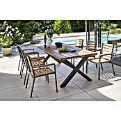 Sunfun Carina Gartenstuhl (Natur, Stapelbar)