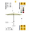 Suncomfort Marktschirm rund Pop Up (Frost-Grün, Durchmesser Bespannung: 300 cm) | BAUHAUS