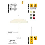 Suncomfort Strandschirm Siesta (Frost-Grün, Durchmesser Bespannung: 200 cm) | BAUHAUS