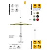 Suncomfort Marktschirm rund Slide (Hellgrau, Durchmesser Bespannung: 250 cm) | BAUHAUS