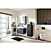 Camargue Curve Midischrank (B x T x H: 40,2 x 32,7 x 98,4 cm, Schwarz, DIN Anschlag: Rechts) | BAUHAUS