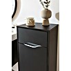 Camargue Curve Midischrank (B x T x H: 40,2 x 32,7 x 98,4 cm, Schwarz, DIN Anschlag: Rechts) | BAUHAUS