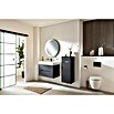 Camargue Curve Midischrank (B x T x H: 40,2 x 32,7 x 98,4 cm, Schwarz, DIN Anschlag: Rechts) | BAUHAUS