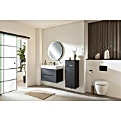 Camargue Curve Midischrank (B x T x H: 40,2 x 32,7 x 98,4 cm, Schwarz, Matt, Anschlag: Rechts) | BAUHAUS