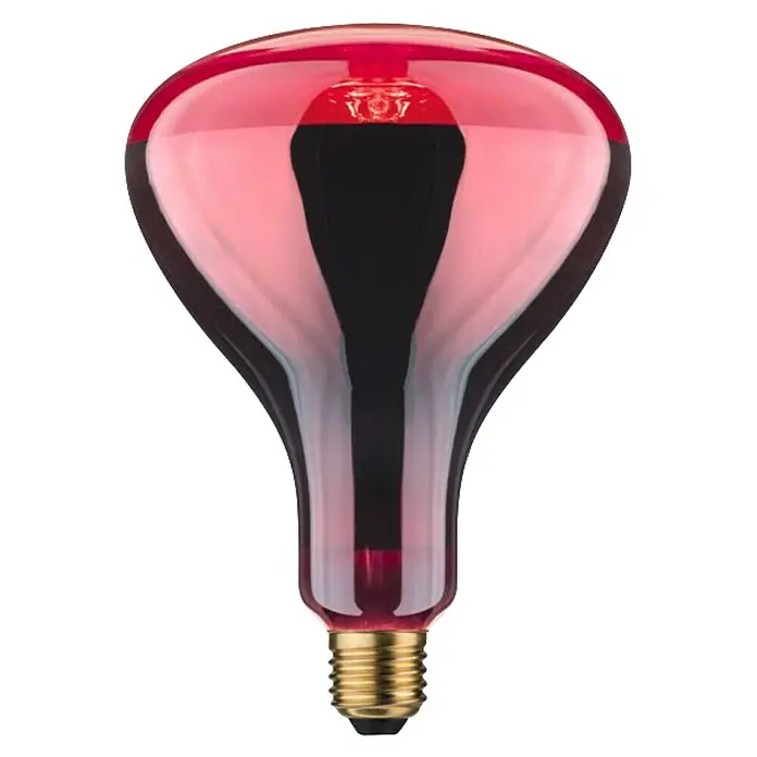 Paulmann Glühlampe Reflektorlampe R125 Infrarot - E27, Dimmbar, Rot, 100 lm, 150 W - Rote Glühbirne mit einer einzigartigen Form und einem warmen, einladenden Licht. Perfekt, um jedem Raum einen Hauch von Farbe und Wärme zu verleihen.