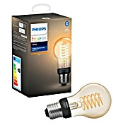Philips Hue Bombilla LED (E27, 7 W, Blanco cálido, Intensidad regulable, Forma de pera)