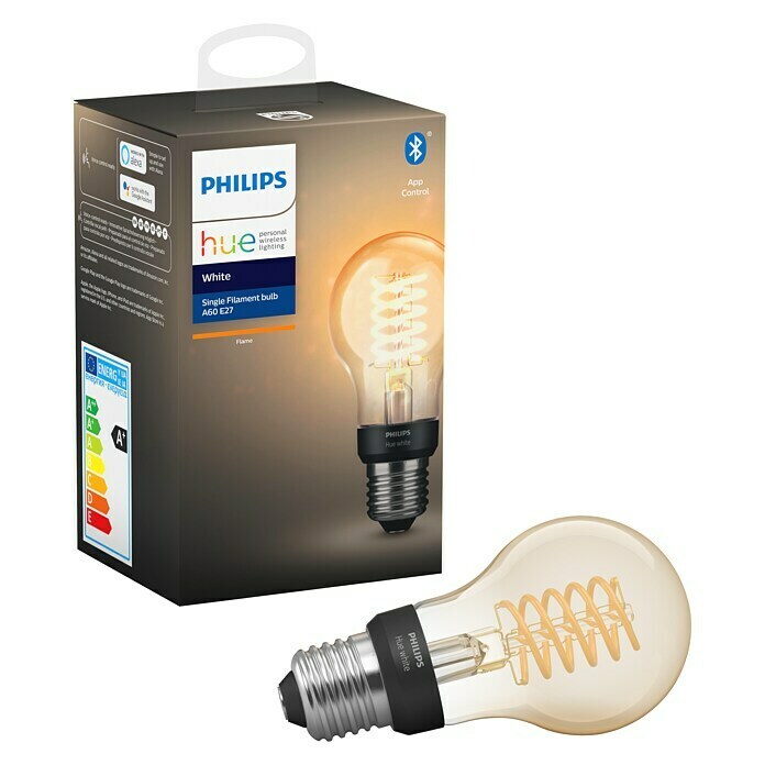 Philips Hue LED-Leuchtmittel White FilamentE27, 7 W, Warmweiß, A60, Dimmbar Unknown