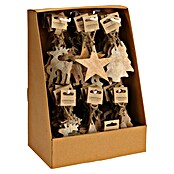 Kerstboomversiering (Bruin, Hout, 1 st., 10 x 10 x 1 cm) | BAUHAUS