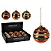 Kerstballen Glitter Strepen 