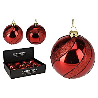 Kerstballen (Rood, Kunststof, 16 st.)