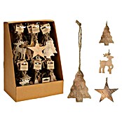 Kerstboomversiering (Bruin, Hout, 1 st., 10 x 10 x 1 cm) | BAUHAUS