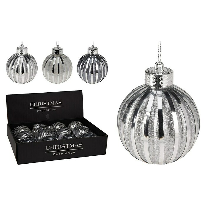 Kerstballen Foil 8cm (Meerkleurig, Kunststof, 16 st.) | BAUHAUS