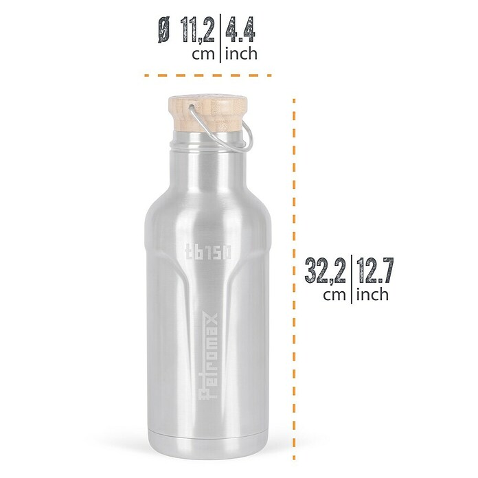 Petromax Thermoflasche (1,5 l, Edelstahl, Ø x H: 11,2 x 32,2 cm) | BAUHAUS