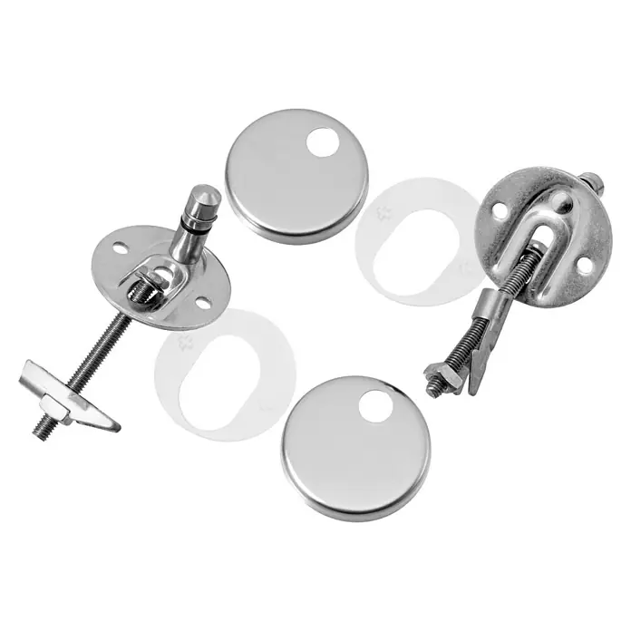 Camargue Empire WC-Sitz 2.0 - Duroplast, Weiß, Mit Absenkautomatik - Metallene WC-Sitzbefestigungen, inklusive Scharniere, Schrauben und Abdeckungen, für die sichere Installation.