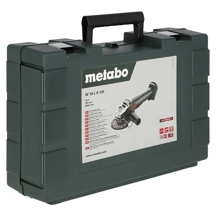 Metabo CAS 18V Haakse accuslijper W 18 L 9-125 (Excl. accu, Schijfdiameter: 125 mm) | BAUHAUS