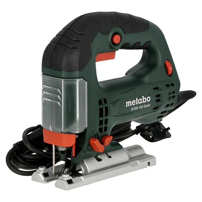 Metabo Caladora eléctrica STEB 100 Quick (1.000 /min - 3.100 /min, Profundidad de corte máx. en madera: 100 mm, Número de niveles de elevación del péndulo: 4 ud.) | BAUHAUS
