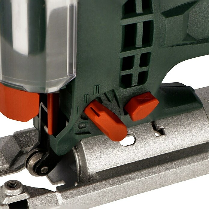 Metabo Caladora eléctrica STEB 100 Quick (1.000 /min - 3.100 /min, Profundidad de corte máx. en madera: 100 mm, Número de niveles de elevación del péndulo: 4 ud.) | BAUHAUS