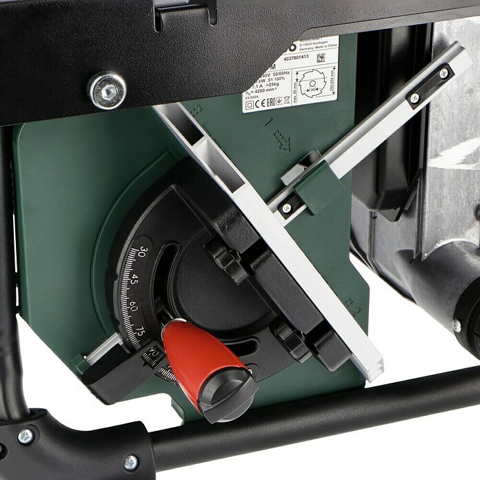 Metabo Sierra circular de mesa TS 254 M (1.500 W, Diámetro hoja de sierra: 254 mm, Profundidad de corte a 90 °: 80 mm) | BAUHAUS