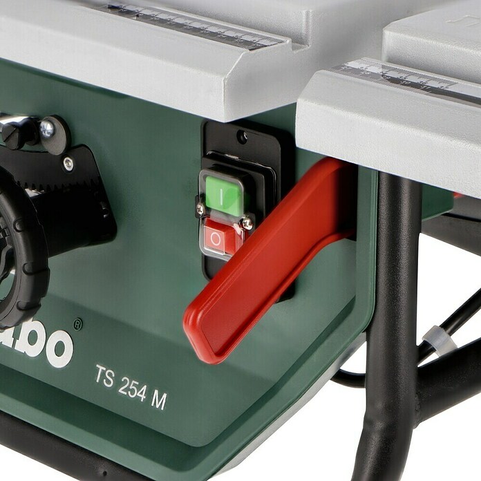 Metabo Sierra circular de mesa TS 254 M (1.500 W, Diámetro hoja de sierra: 254 mm, Profundidad de corte a 90 °: 80 mm) | BAUHAUS