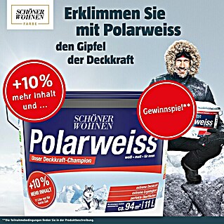 SCHÖNER WOHNEN-Farbe Wandfarbe Polarweiß (11 l)