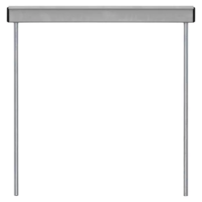 Metabo CAS 18V Sierra circular de batería KS 18 LTX 66 BL - 18 V, Sin batería, 4.800 r.p.m. - Barra rectangular gris claro con dos postes de soporte.