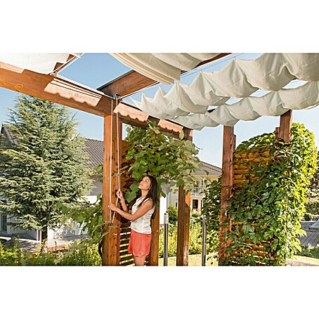 Windhager Sonnensegel Seilspanntechnik (L x B: 4,2 x 1,4 m, Sand)