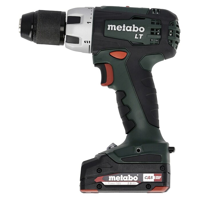 Metabo CAS 18V Taladro atornillador de batería BS 18 LT Compact (18 V, 2 baterías, 2 Ah, 60 Nm) | BAUHAUS