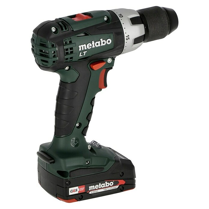 Metabo CAS 18V Taladro atornillador de batería BS 18 LT Compact (18 V, 2 baterías, 2 Ah, 60 Nm) | BAUHAUS