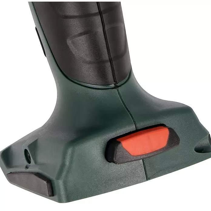 Metabo CAS 18V Pistola de cartuchos de batería KPA 18 LTX 400 - 18 V, Sin batería, Específico para: Cartuchos / Bolsas de plástico de 400 ml - Base de herramienta eléctrica verde oscuro con detalles negros y botón de liberación naranja.