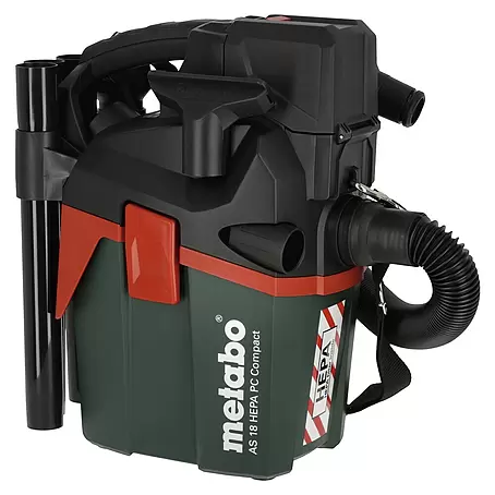 Metabo CAS 18V Aspirador en seco y húmedo de batería AS 18 HEPA PC Compact