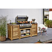 Sunfun Módulo para barbacoa (Con cajón, L x An x Al: 63 x 58 x 92 cm, Madera)