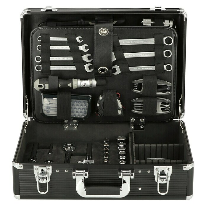 Alpha Tools Maletín de herramientas Big Box (L x An x Al: 450 x 305 x 167 mm, Aluminio, 119 pzs.) | BAUHAUS