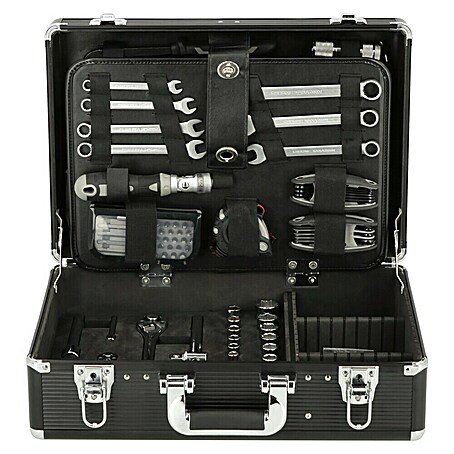 Alpha Tools Werkzeugkoffer (L x B x H: 450 x 305 x 167 mm, Aluminium, 119 -tlg.)