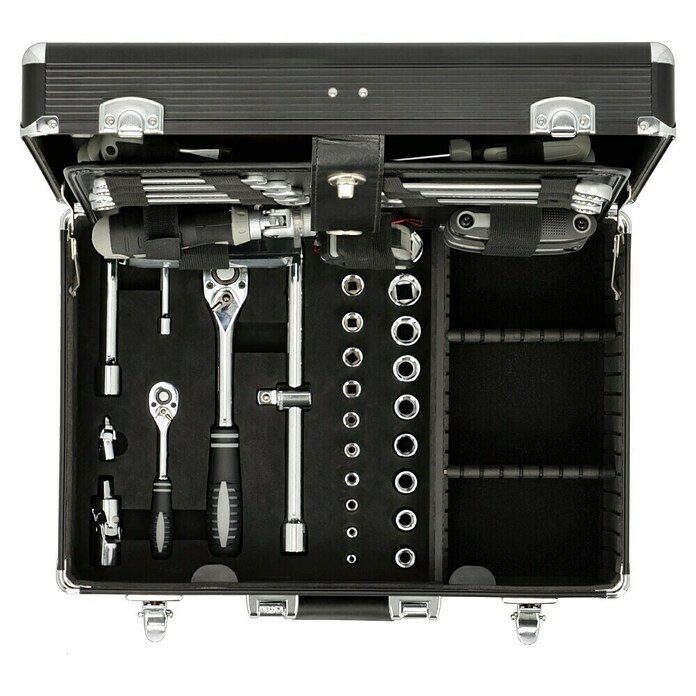 Alpha Tools Maletín de herramientas Big Box (L x An x Al: 450 x 305 x 167 mm, Aluminio, 119 pzs.) | BAUHAUS