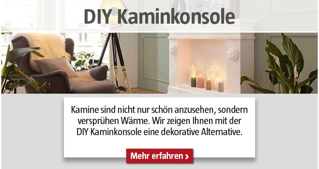 DIY Kaminkonsole