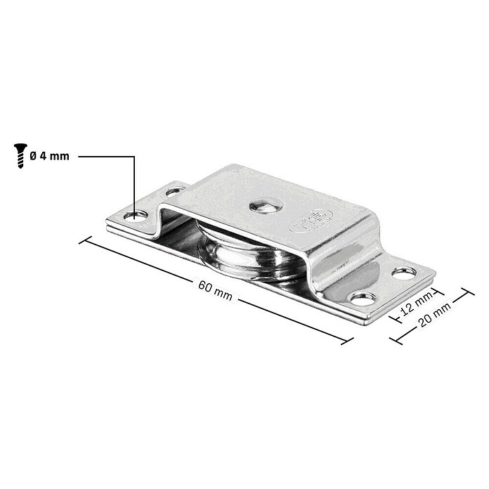 Sprenger Liggend blok (Schootdikte: 4 mm, Werkbelasting: 225 kg) | BAUHAUS