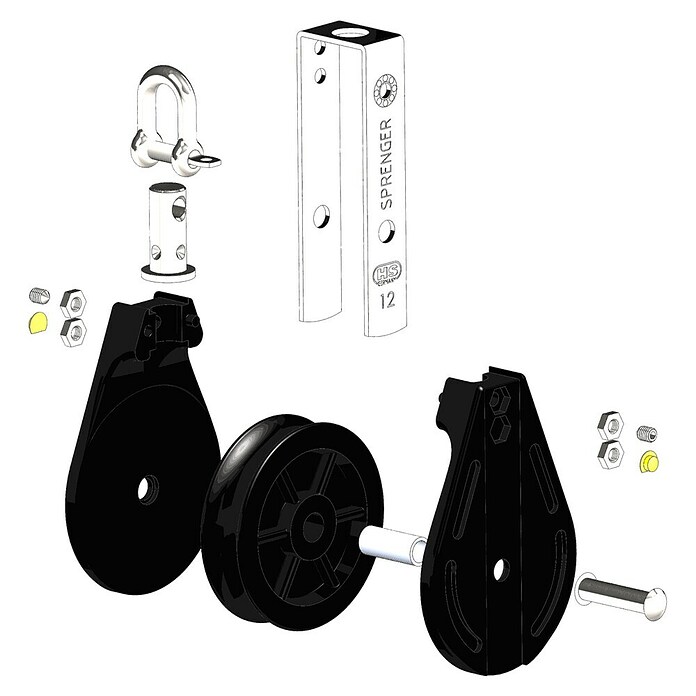 Sprenger Blok Swivel (Schootdikte: 12 mm, Werkbelasting: 460 kg) | BAUHAUS