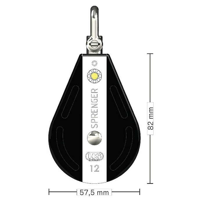 Sprenger Blok Swivel (Schootdikte: 12 mm, Werkbelasting: 460 kg) | BAUHAUS