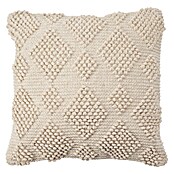 Cojín Rombos Popcorn (Beige, 45 x 45 cm, 100% algodón) | BAUHAUS