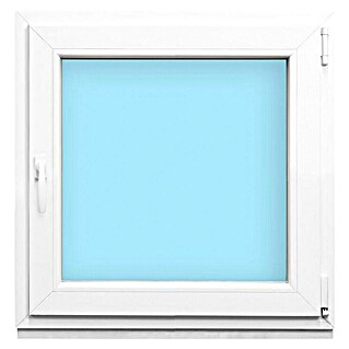 Solid Elements Ventana de PVC 1 hoja practicable-oscilobatiente (80 x 80 cm, Apertura según normativa: Derecha, Blanco)