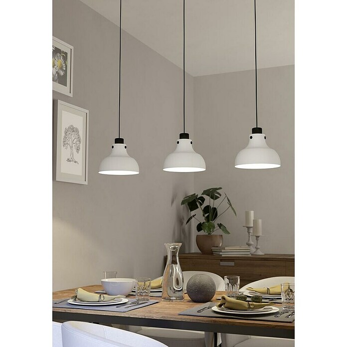 Eglo Matlock Lámpara colgante (40 W, L x An x Al: 90 x 20 x 110 cm, Gris, E27) | BAUHAUS