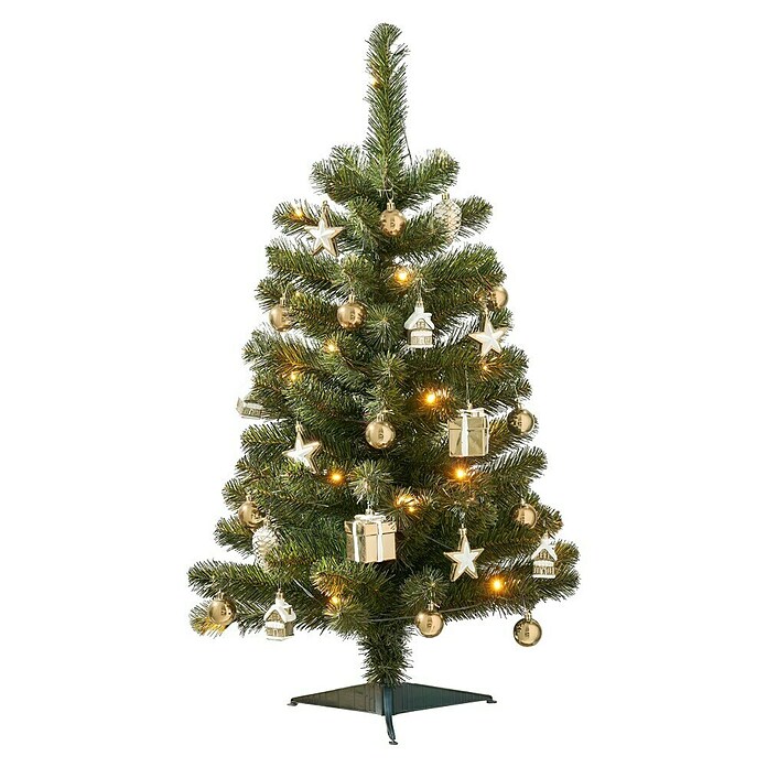 Black Box Trees Kunstkerstboom Joy (Hoogte: 90 cm, Goud, LED-verlichting) | BAUHAUS