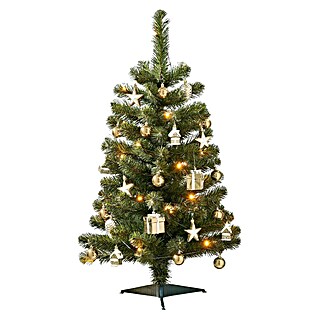 Black Box Trees Kunstkerstboom Joy (Hoogte: 90 cm, Goud, LED-verlichting)