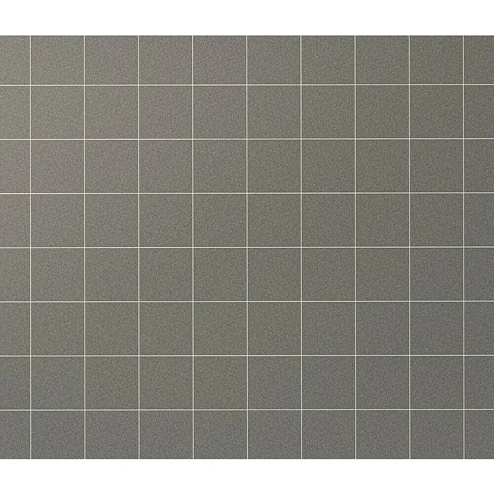 Feinsteinzeugfliese Saturn - 30 x 30 cm, Grau, Matt - Graue Fliesen mit weißen Fugen, die ein sauberes und modernes Erscheinungsbild bieten, ideal für Badezimmer oder Küchen.