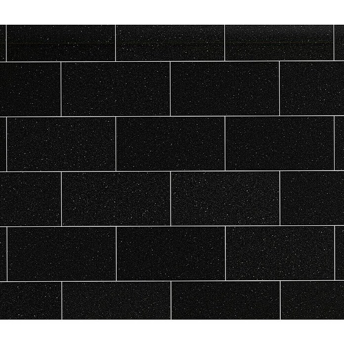 Natursteinfliese Absolute Black (30,5 x 61 cm, Tiefschwarz, Poliert)