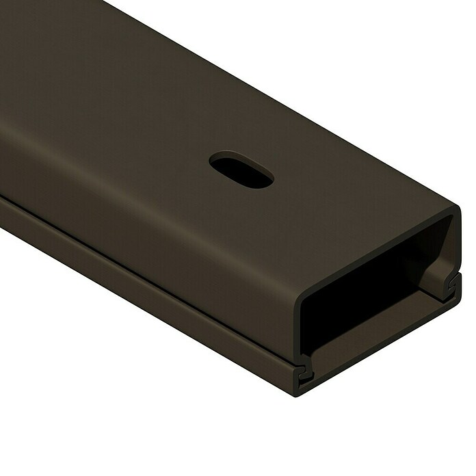 Canaleta para cables (2 m x 30 mm x 15 mm, Marrón)