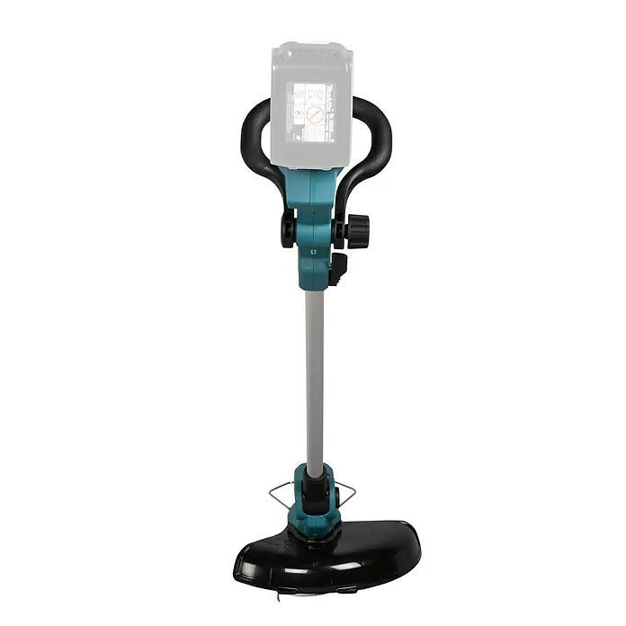 Makita LXT 18V Akku-Rasentrimmer DUR193Z18 V, Li-Ionen, Schnittbreite Faden: 260 cm - Freischneider mit Akkuanschluss und schwarzem Schneidschutz für Rasenpflege. Ideal für präzises Trimmen in Gärten.
